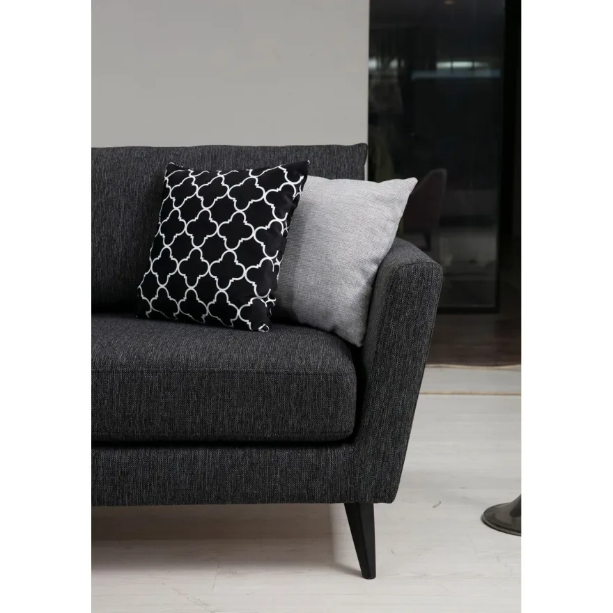 Sohva Linento Furniture Mayorka, 3-istuttava, harmaa