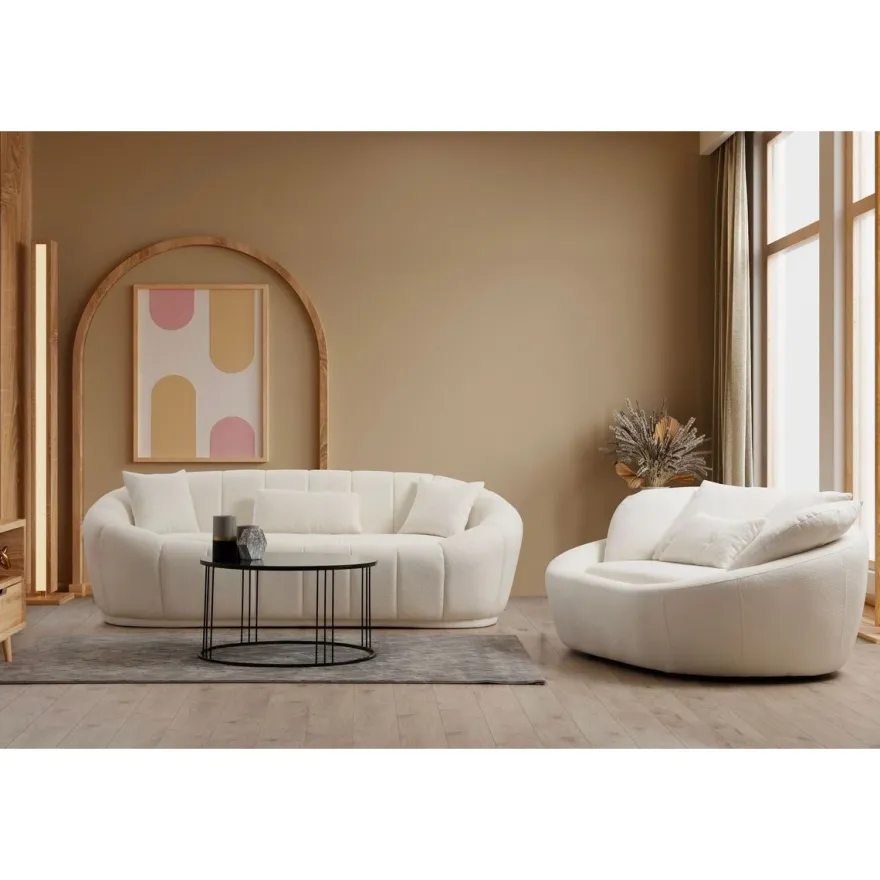 Sohva Linento Furniture Midye 2-istuttava kerma