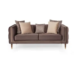 Sohva Linento Furniture Olympus, 2-istuttava, ruskea