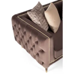 Sohva Linento Furniture Olympus, 2-istuttava, ruskea