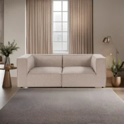 Sohva Linento Furniture Sora, 2-istuttava, beige