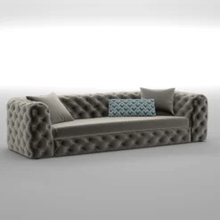 Sohva Linento Furniture Zeus, 3-istuttava, harmaa