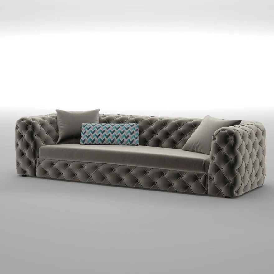 Sohva Linento Furniture Zeus, 3-istuttava, harmaa
