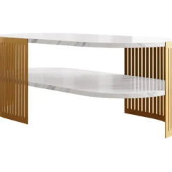 Sohvapöytä Nomla FIKOLI GOLD II, soikea, eri värejä