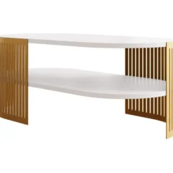 Sohvapöytä Nomla FIKOLI GOLD II, soikea, eri värejä