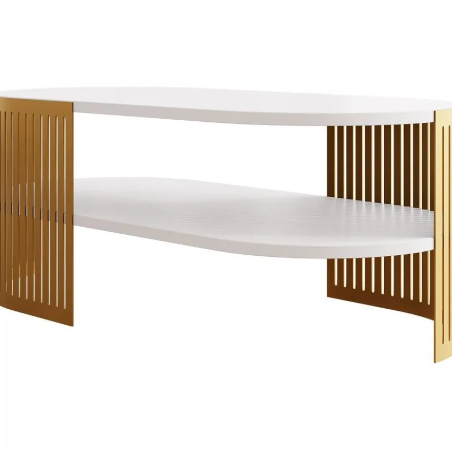 Sohvapöytä Nomla FIKOLI GOLD II, soikea, eri värejä