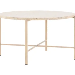 Sohvapöytä Vind Sandhamn, Ø70cm, beige