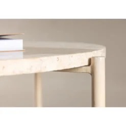 Sohvapöytä Vind Sandhamn, Ø70cm, beige