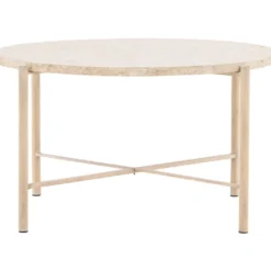 Sohvapöytä Vind Sandhamn, Ø70cm, beige