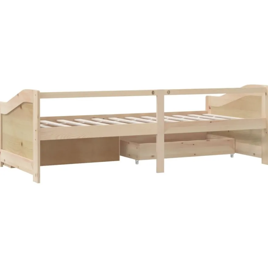 Sohvasänky 3-istuttava laatikoilla, mäntyä 90x200 cm, eri värejä (11540)