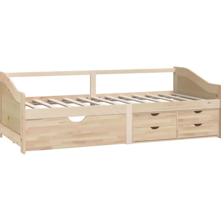 Sohvasänky 3-istuttava laatikoilla, mäntyä 90x200 cm, eri värejä (11540)