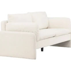 Sohva Venture Home Vindel, 2-istuttava, valkoinen teddy