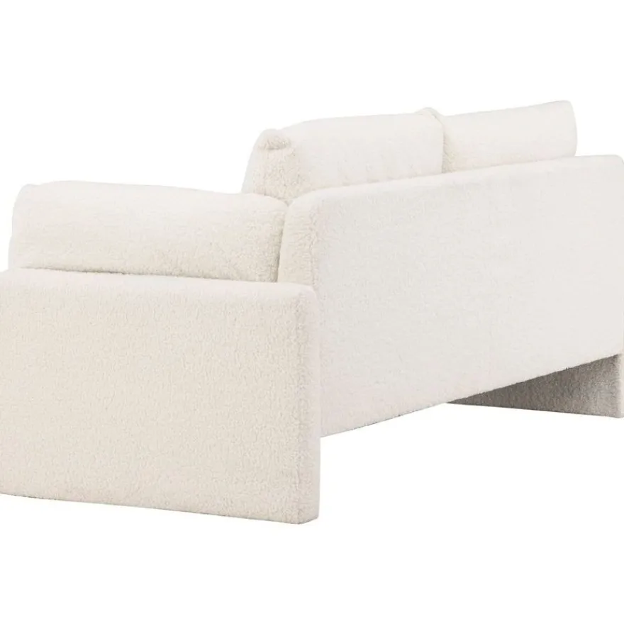 Sohva Venture Home Vindel, 2-istuttava, valkoinen teddy