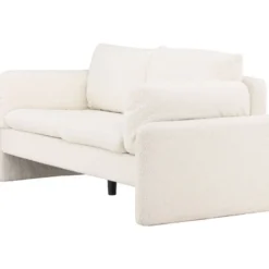 Sohva Venture Home Vindel, 2-istuttava, valkoinen teddy