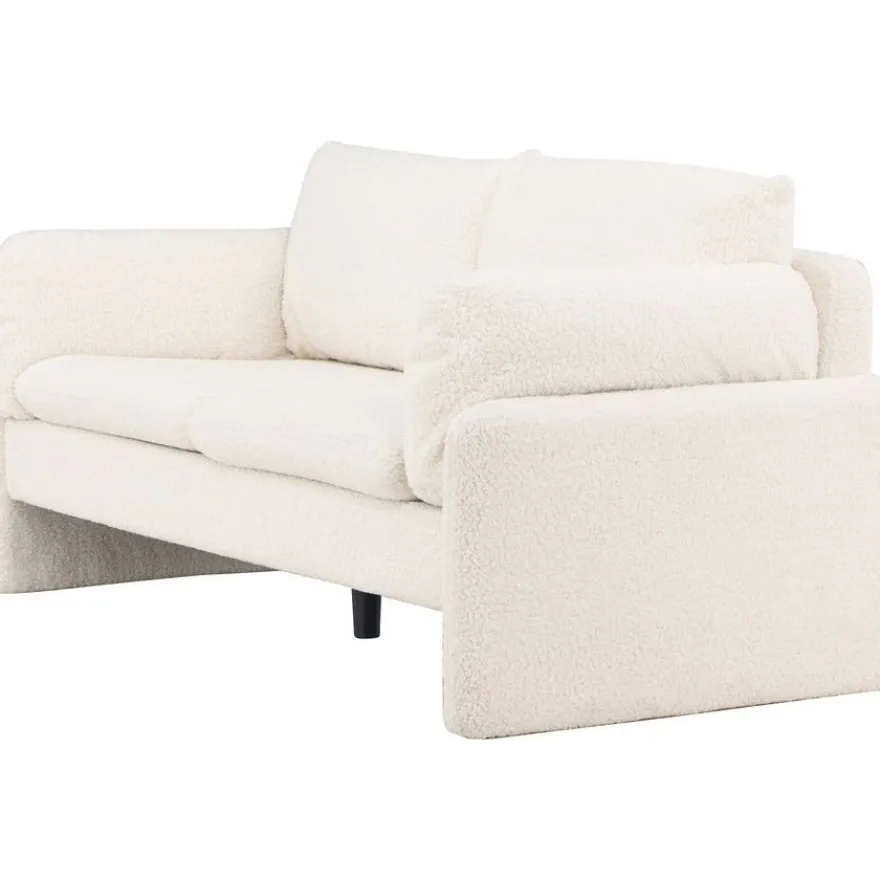 Sohva Venture Home Vindel, 2-istuttava, valkoinen teddy