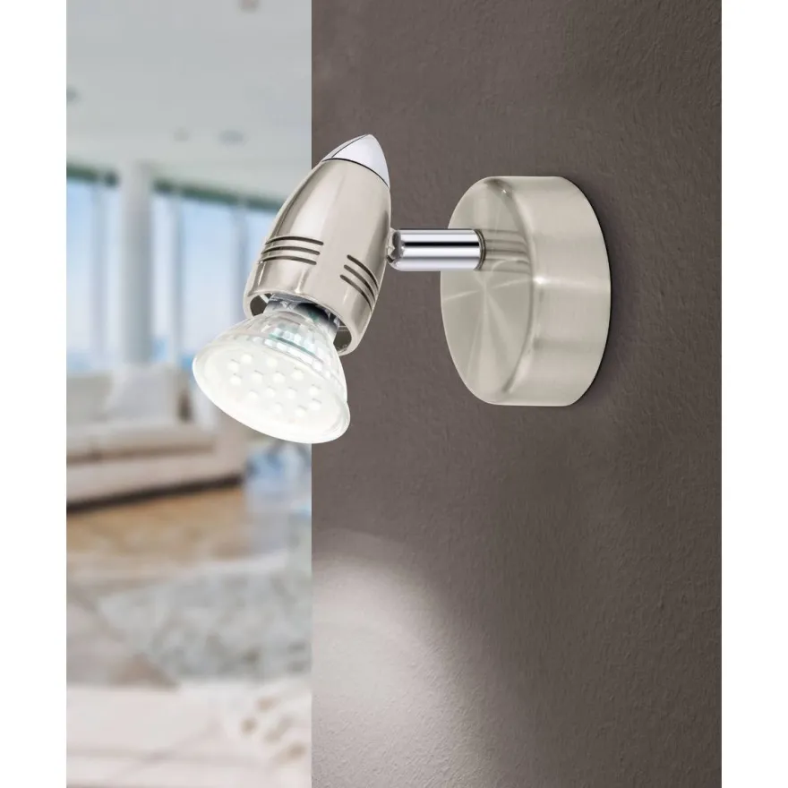 Spottivalaisin Eglo Magnum-Led, Ø7cm, GU10, kromi