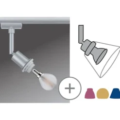 Spottivalaisin kiskoon Paulmann URail DecoSystems Basic, E14, max.20W, himmennettävä, eri värejä