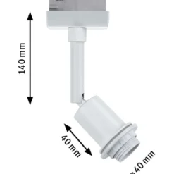Spottivalaisin kiskoon Paulmann URail DecoSystems Basic, E14, max.20W, himmennettävä, eri värejä