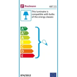 Spottivalaisin Paulmann Zyli, IP44, 2-osainen, valkoinen