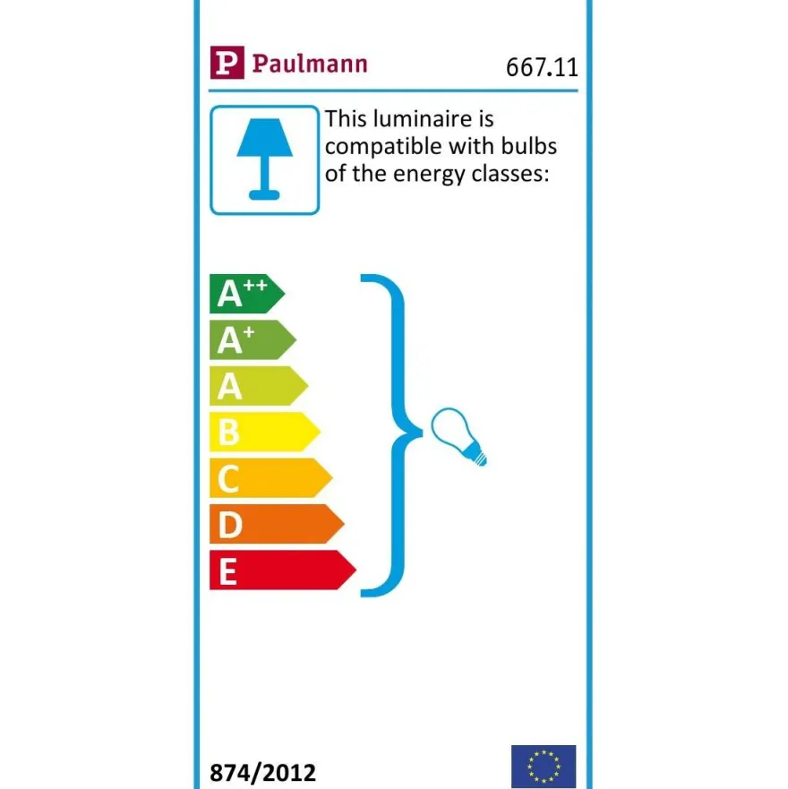 Spottivalaisin Paulmann Zyli, IP44, 2-osainen, valkoinen