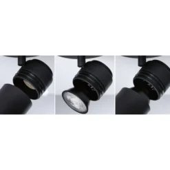 Spottivalaisin Paulmann Zyli 2-osainen IP44 GU10 max. 2x10W himmennettävä mattamusta