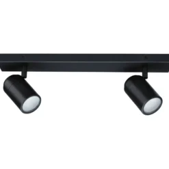 Spottivalaisin Paulmann Zyli 2-osainen IP44 GU10 max. 2x10W himmennettävä mattamusta