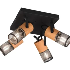 Spottivalaisin Trio Tosh, 4-os., E14, 22x22cm, mattamusta