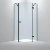 Suihkunurkka Bathlife Diskret, 1000x1000mm, oikea, musta