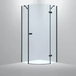 Suihkunurkka Bathlife Diskret, 1000x1000mm, oikea, musta