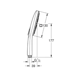 Suihkupää Grohe SmartActive 130 Cube