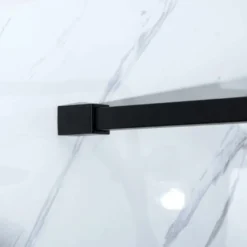 Suihkuseinä Bathlife Profil 800x2000mm, kirkas lasi, musta