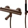 Suihkusetti Tapwell EVM026 Bronze, termostaattihanalla, juoksuputkella, pronssi