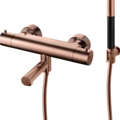 Suihkusetti Tapwell Evo EVM026 Copper, termostaattihanalla, juoksuputkella, kiiltävä kupari