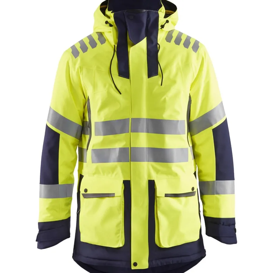 Talviparka Blåkläder 4469 Evolution Highvis, huomiokeltainen/sininen