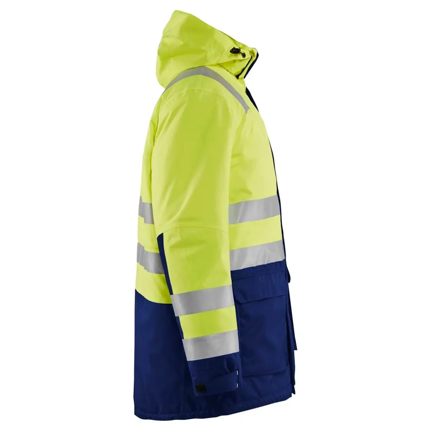 Talviparka Blåkläder 4495 Highvis, huomiokeltainen/sininen