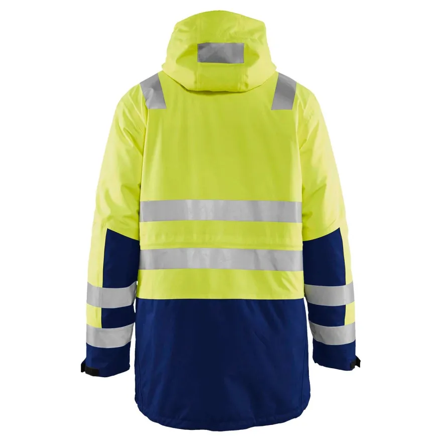 Talviparka Blåkläder 4495 Highvis, huomiokeltainen/sininen