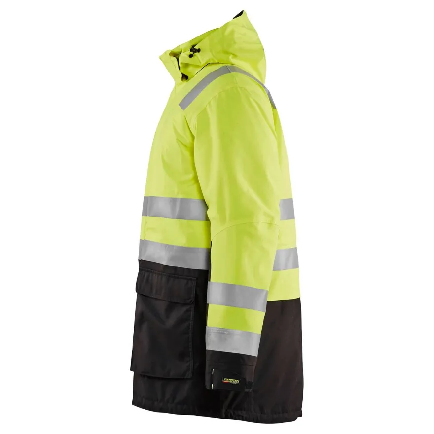 Talviparka Blåkläder 4495 Highvis, huomiokeltainen/musta