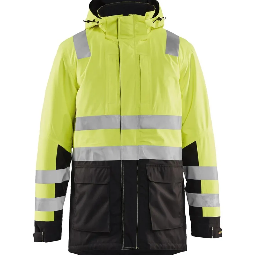Talviparka Blåkläder 4495 Highvis, huomiokeltainen/musta