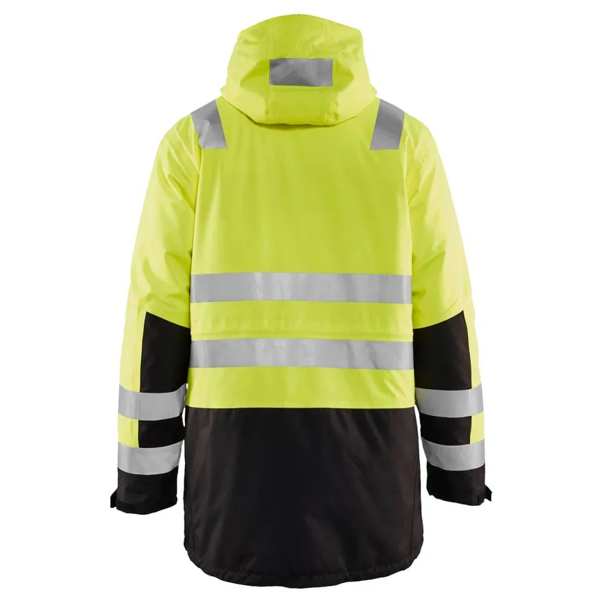 Talviparka Blåkläder 4495 Highvis, huomiokeltainen/musta