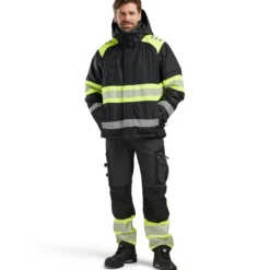 Talvitakki Blåkläder 4480 Highvis, lk 1, irrotettava huppu