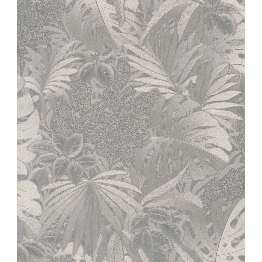 Tapetti Botanica 33301-33303, vinyylipinta, peikonlehti, palmu
