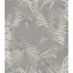 Tapetti Botanica 33301-33303, vinyylipinta, peikonlehti, palmu