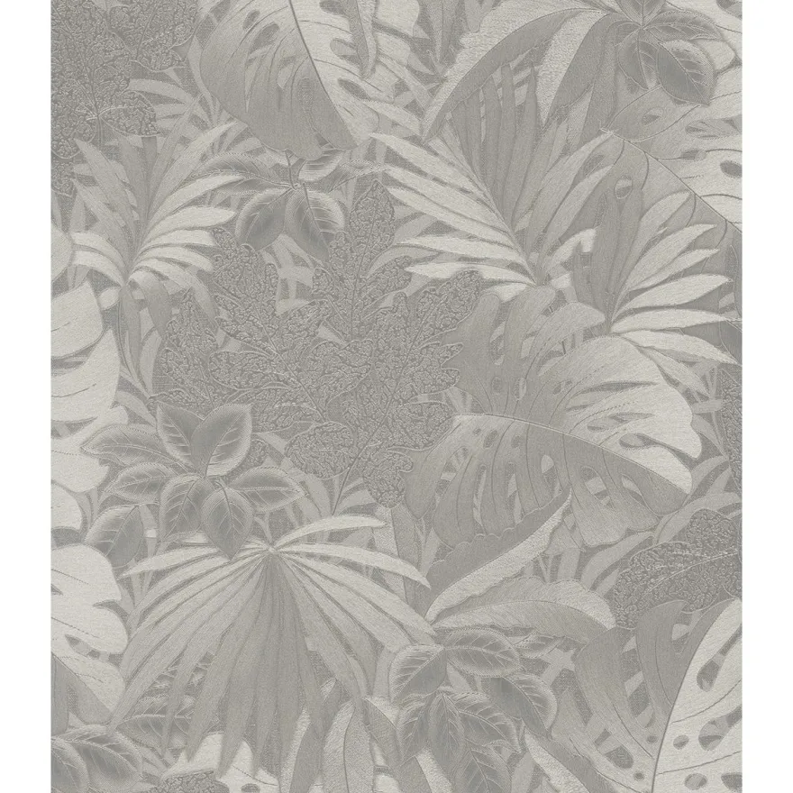 Tapetti Botanica 33301-33303, vinyylipinta, peikonlehti, palmu