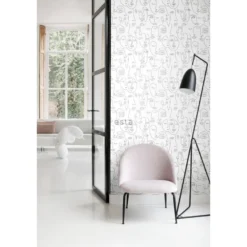 Tapetti Esta Black & White with a splash of Gold, 139145, graafinen/geometrinen, moderni
