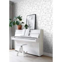 Tapetti Esta Black & White with a splash of Gold, 139145, graafinen/geometrinen, moderni