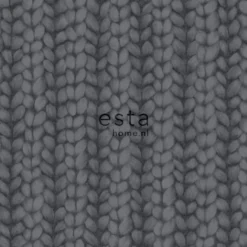Tapetti Esta Chunky Knit 148345, graafinen/geometrinen, musta