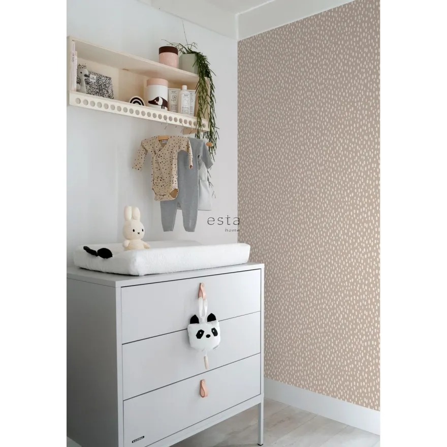 Tapetti Esta Forest Friends 139255, pilkullinen, roosa