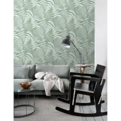 Tapetti ESTA Jungle Fever 138998, non-woven, luonto, vihreä/valkoinen