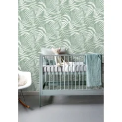 Tapetti ESTA Jungle Fever 138998, non-woven, luonto, vihreä/valkoinen
