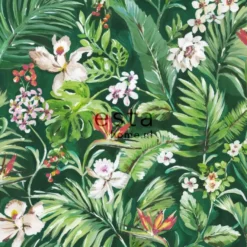 Tapetti ESTA Jungle Fever 158893, 0.465x8.37m, non-woven, palmu, monivärinen